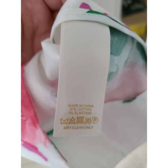 Kate Spade White Floral Print Dress Size 4 - Picture 9 of 10